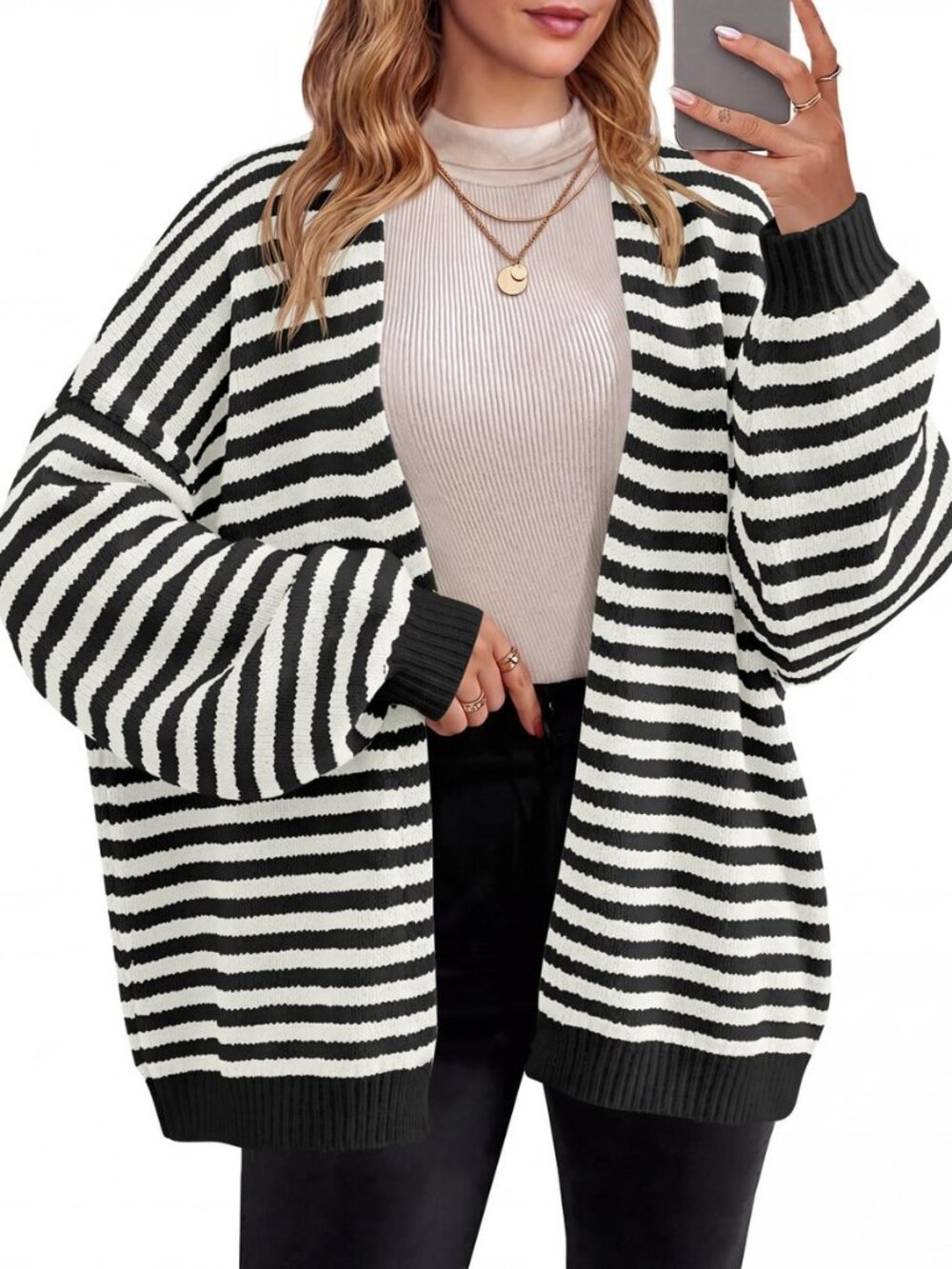 Womens Oversized Open Front Cardigan Sweaters